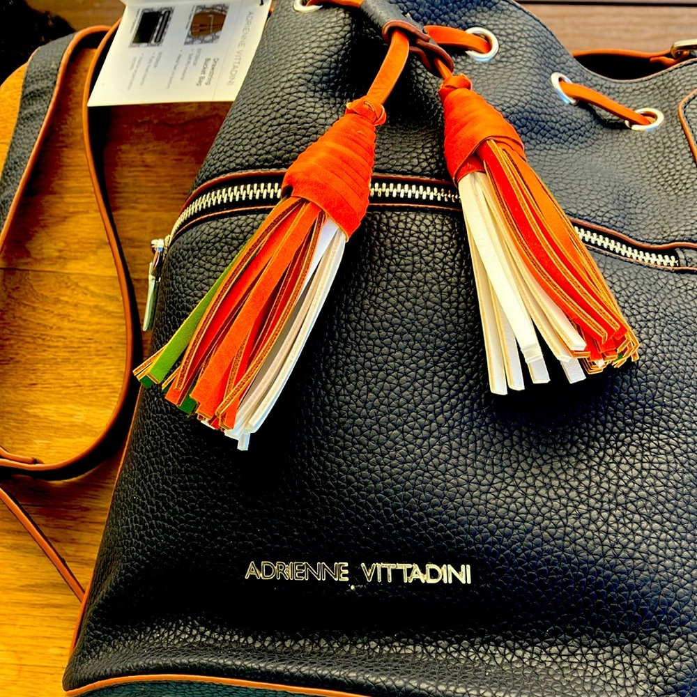 Adrienne Vittadini Drawstring Bucket Bag